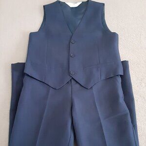 H&M Boys Size 8/9 Navy Blue 2 Piece Suit